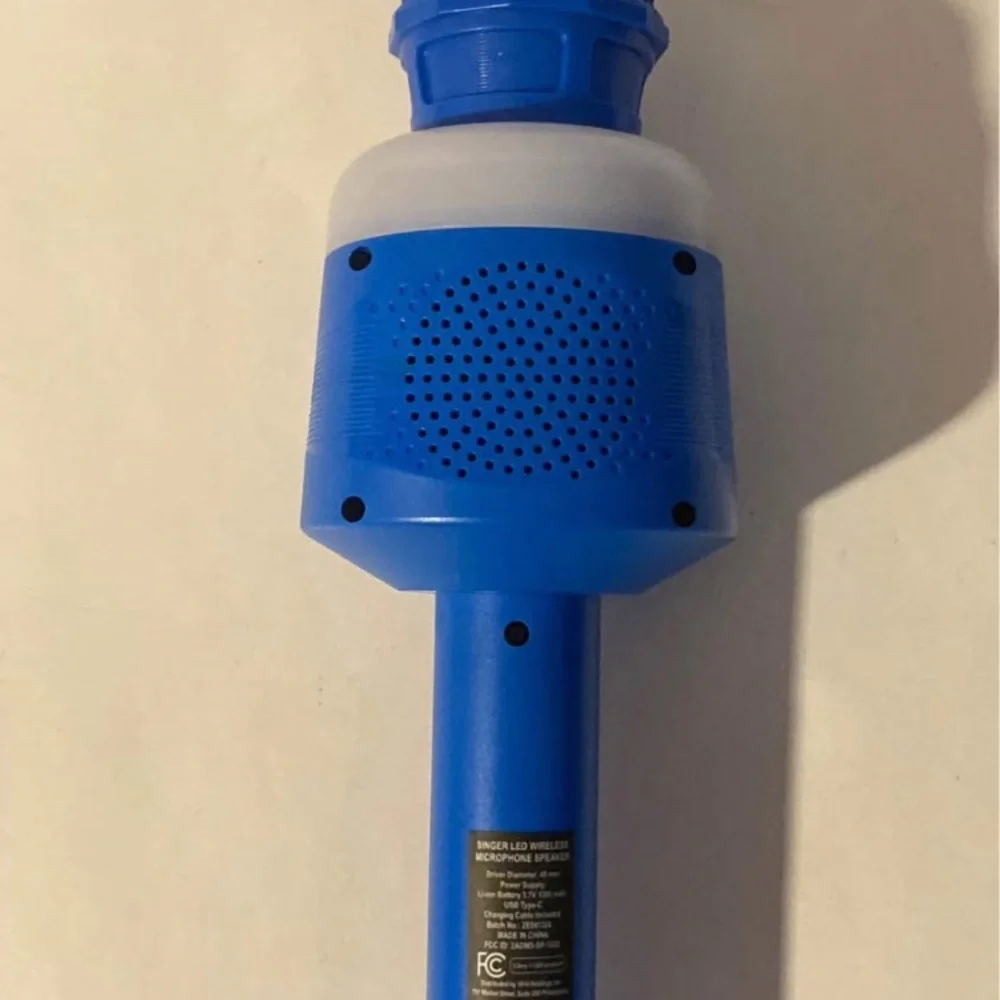 Blue Wireless Microphone